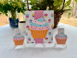 Cupcake gift set card detail