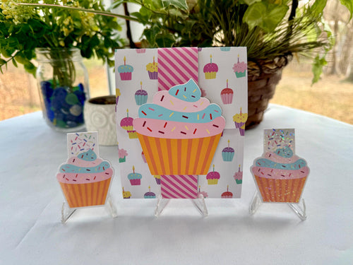 Cupcake gift set card detail