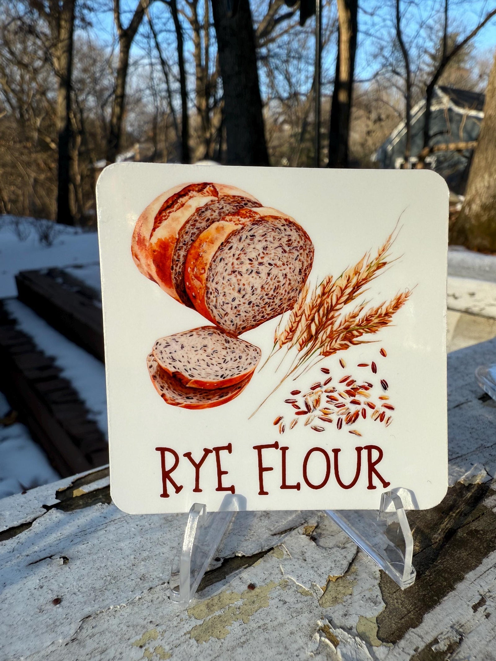 Bread flour label