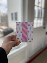 Cupcake gift set matching bookmark