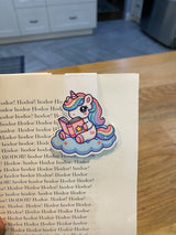 Unicorn bookmark front design