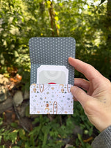 Stork baby gift card holder with note card