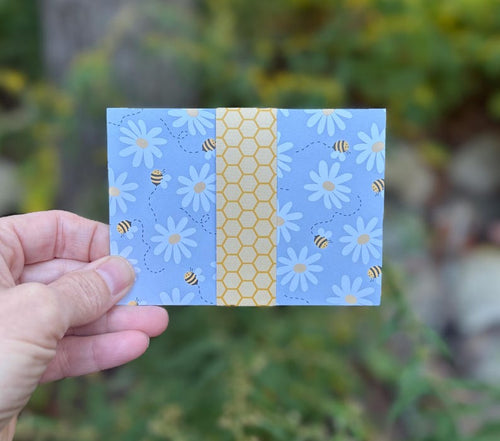 Buzzing with Gratitude card inside message