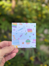 Hooray birthday card detail