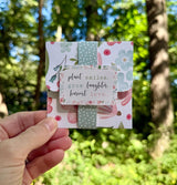 Plant lover gift card holder Bloom Where You Are Planted