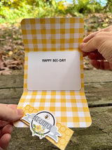 Bee-utiful card detail with envelope