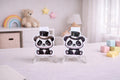 Dapper Panda magnetic bookmark with top hat and bow tie