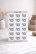Easter Hoppy Mail packaging sticker sheet