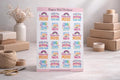 Happy Mail Business packaging sticker sheet
