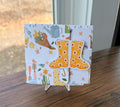 Spring garden greeting card with pop-up gift card holder