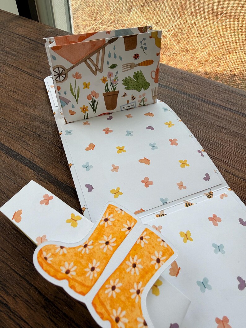 Spring garden card styled