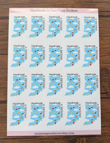Handmade in your state sticker example