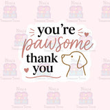 Pawsome dog sticker variety