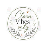Clean and Cozy sticker layout