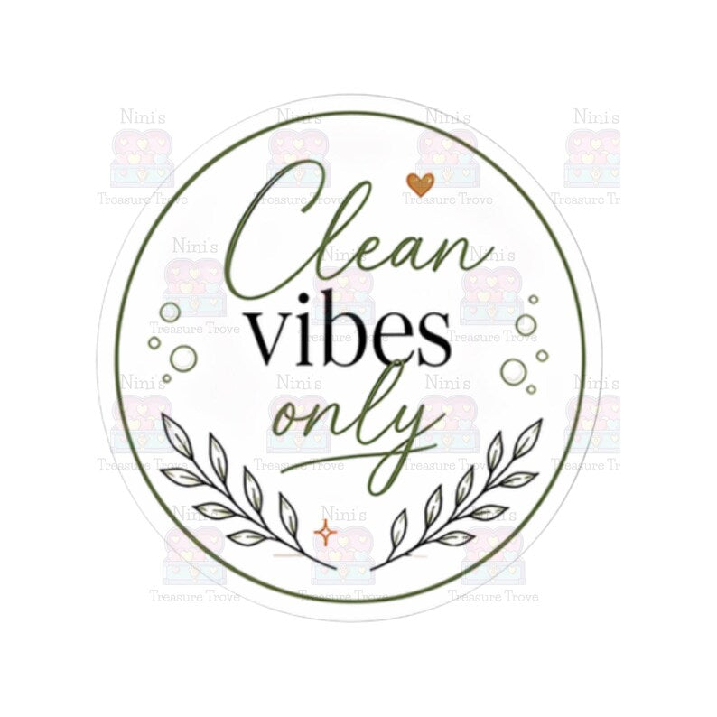 Clean and Cozy sticker layout